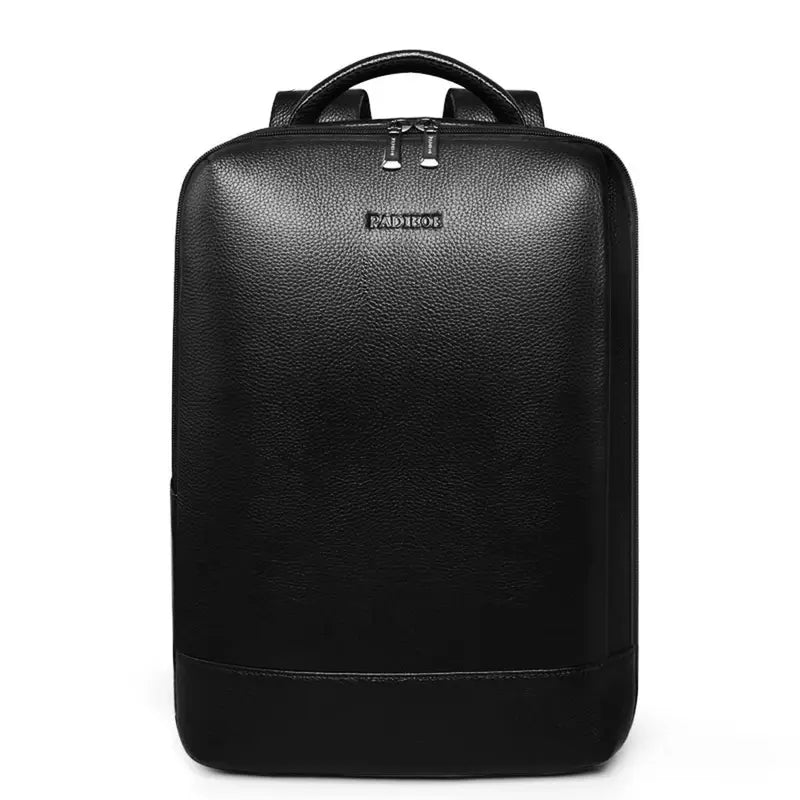 Sac à dos en cuir noir véritable
