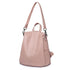 Sac à dos en cuir pour femme original avec sac convertible rose clair
