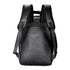 Sac à dos en cuir noir pour homme avec bretelles ajustables