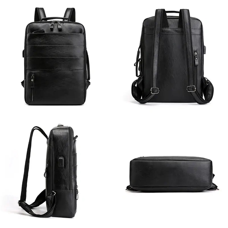 Sac à dos en simili cuir homme