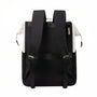 Sac à dos Epine en toile noire avec bretelles réglables et fermeture à glissière