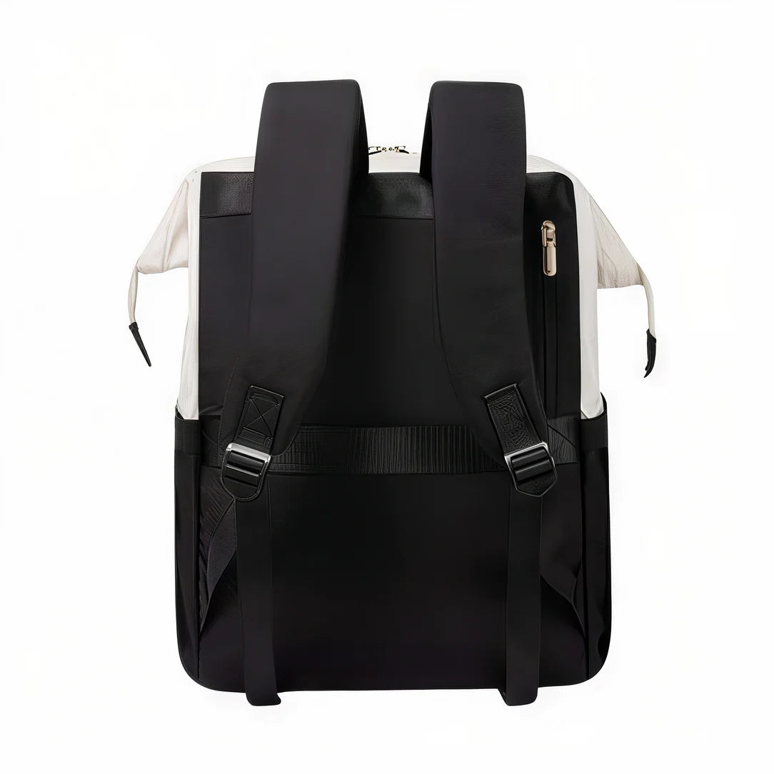 Sac à dos Epine en toile noire avec bretelles réglables et fermeture à glissière