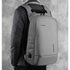 Sac à dos ergonomique gris avec port USB externe pour recharge facile