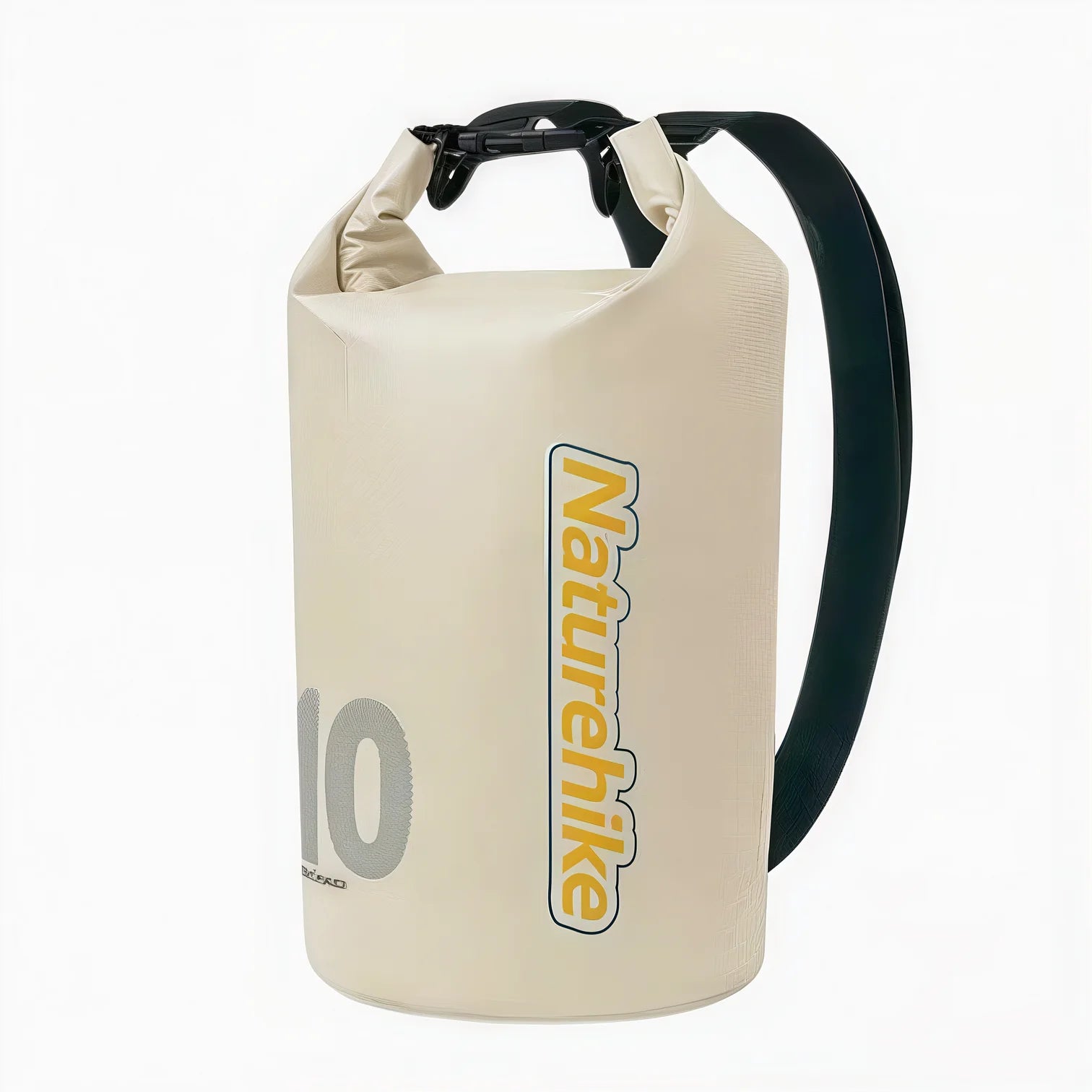Sac à dos étanche Naturehike 10-25L IPX6 beige à fermeture roll-top