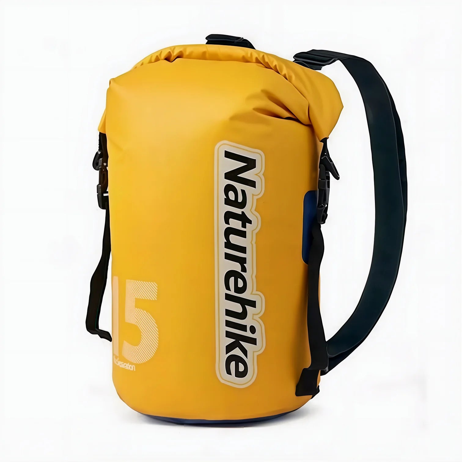 Sac à dos étanche Naturehike 10-25L IPX6 jaune vif avec sangles noires