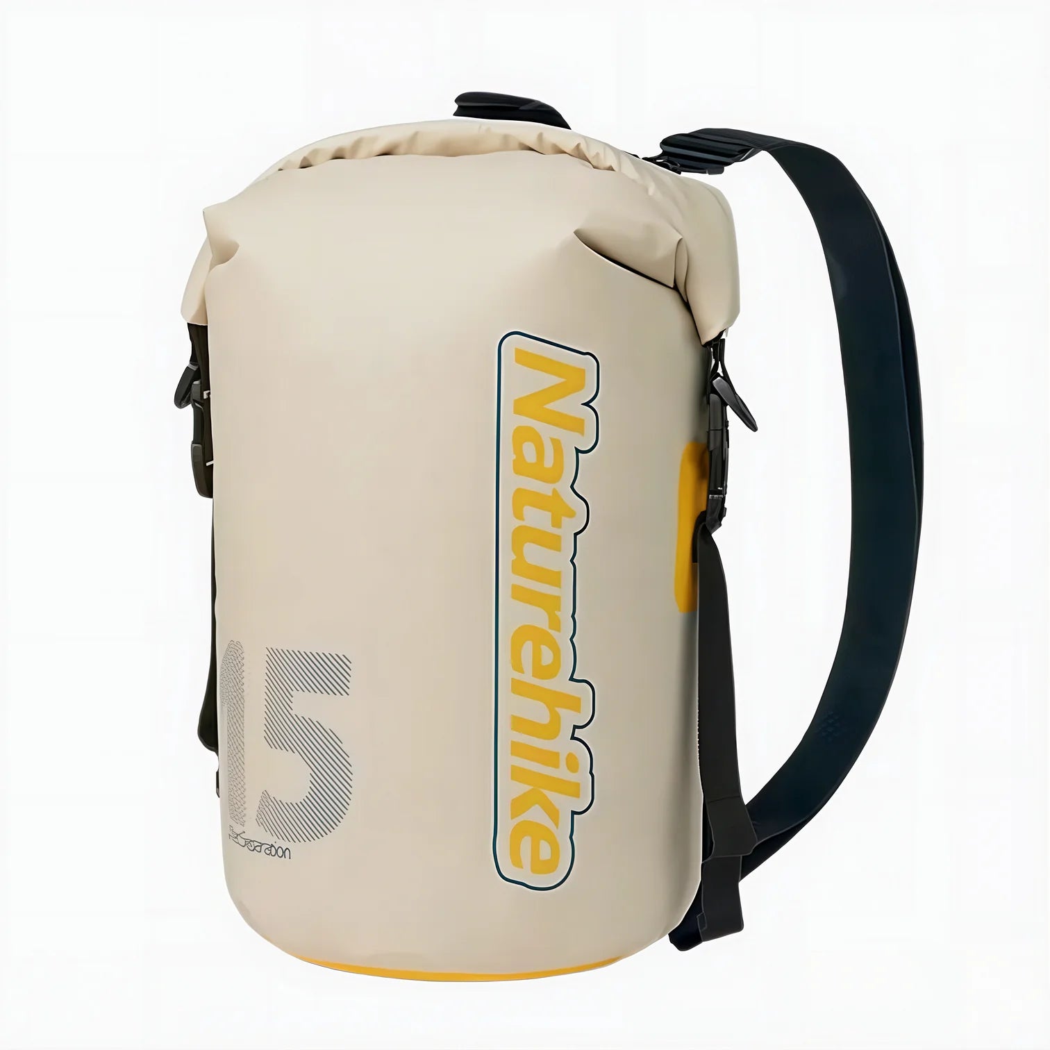 Sac à dos étanche 10-25L IPX6 Naturehike beige imperméable