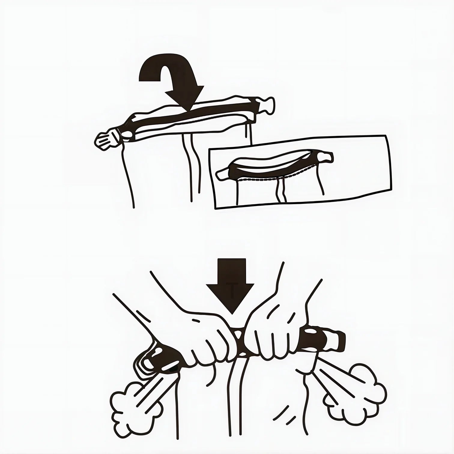 Poignée de guidon noire texturée et ergonomique pour vélo