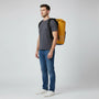 Sac à dos étanche 10-25L IPX6 jaune avec sangles noires et roll-top