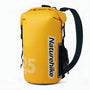 Sac à dos étanche Naturehike 10-25L IPX6 jaune vif avec sangles noires