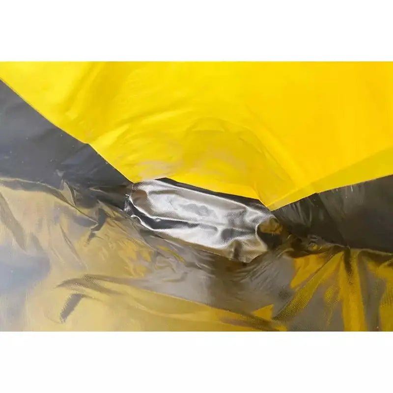 Plastique plié jaune et gris foncé pour Sac à dos étanche 25l