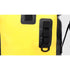 Sac à dos étanche de rafting jaune waterproof avec bandoulières noires et anneau D