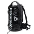Sac à dos étanche de trail 30L avec finition noire brillante et cordons extérieurs