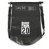 Sac à dos étanche paddle en fibre de carbone noir avec bandoulière