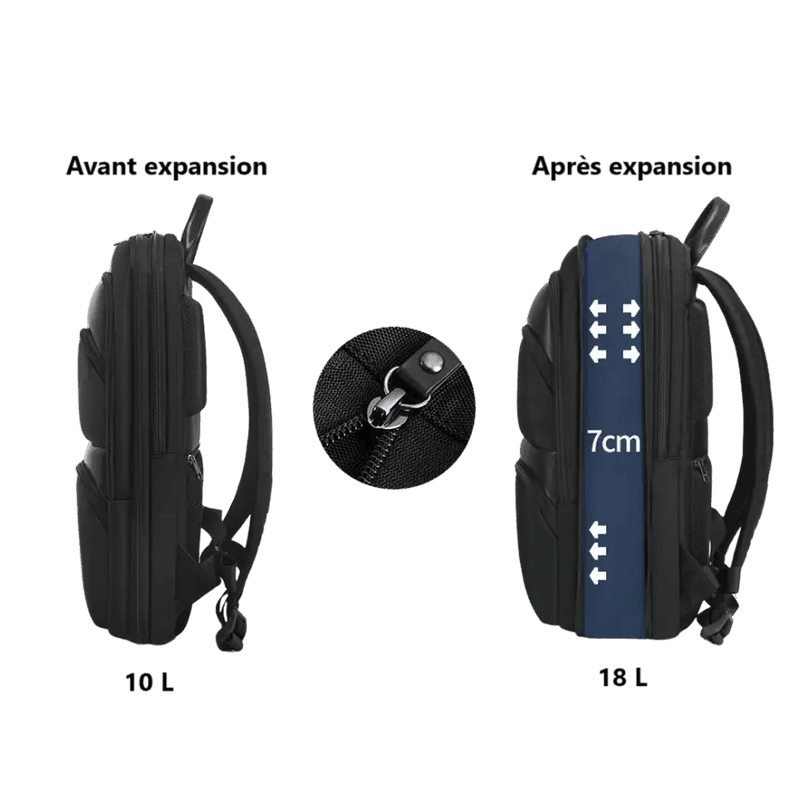 Sac à dos extensible ultra-fin 15,6 pouces - StellarFlex