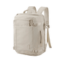 Sac à dos femme voyage cabine beige avec plusieurs compartiments et bretelles ajustables