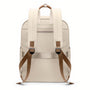 Sac à dos Golf Boréal crème avec accents en cuir marron et boucles en métal
