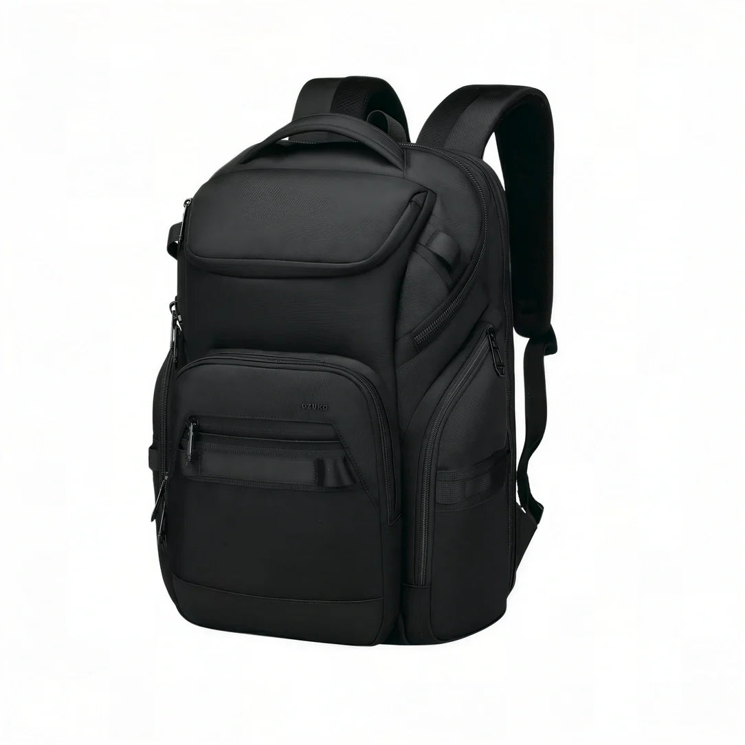Sac à dos homme Ozuko Gen II noir multi-poches en nylon