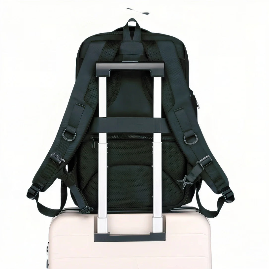 Sac à dos homme Ozuko Gen II noir multi-poches à sangles ajustables