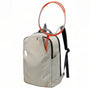 Sac à dos homme Nexar gris avec accents orange et design raquette de badminton
