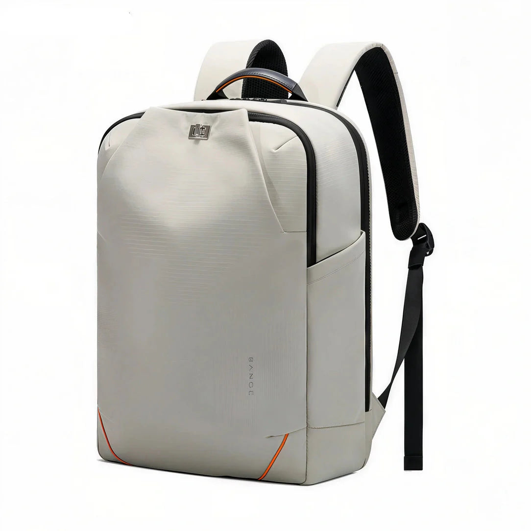 Sac à dos homme Nexar blanc avec accents orange et sangles noires