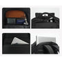 Sac à dos homme pc portable noir avec compartiments pour ordinateur, tablette et accessoires