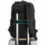 Sac à dos homme pc portable noir avec sangle de fixation pour voyage et ordinateur