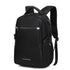 Sac à dos homme pour ordinateur portable en polyester noir avec plusieurs compartiments zippés