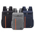Sac à dos isotherme 20 litres avec trois sacs à dos isolants noir gris et marine avec rayures orange
