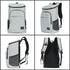 Sac à dos isotherme 30l gris clair avec poches latérales en mesh noir et bretelles rembourrées