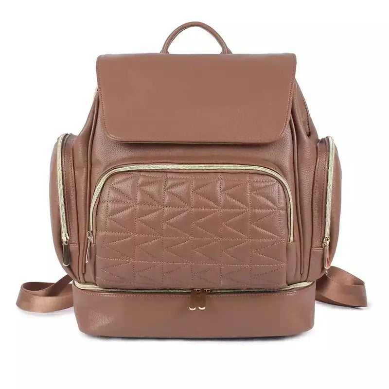 Sac à dos à langer cuir