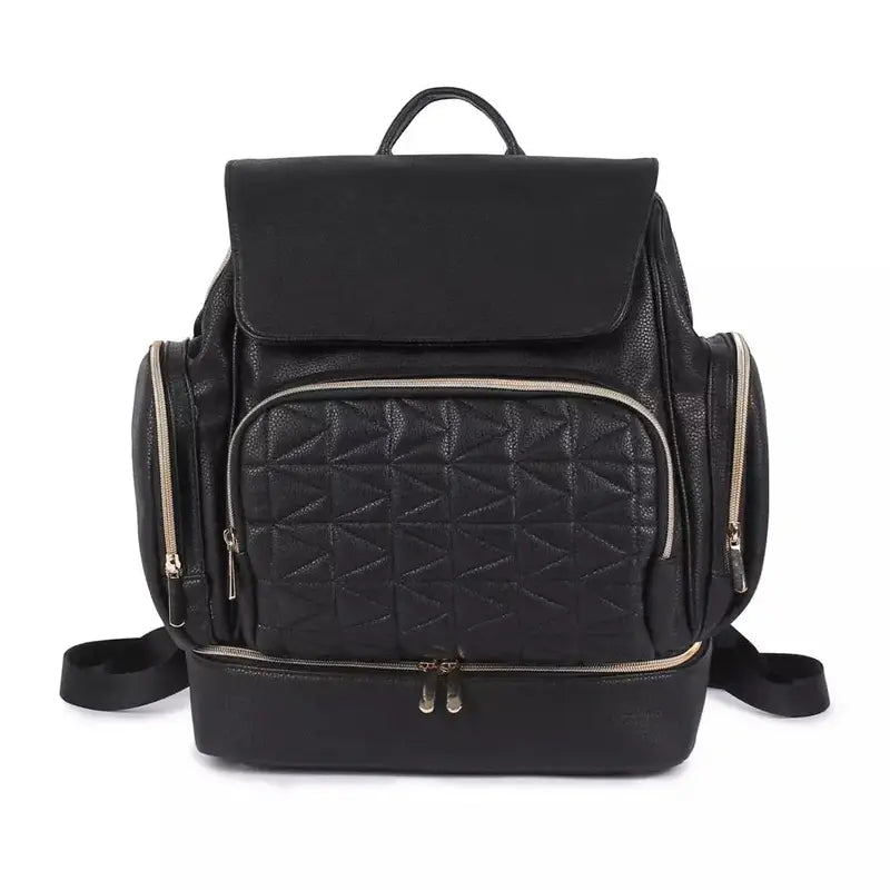 Sac à dos à langer cuir