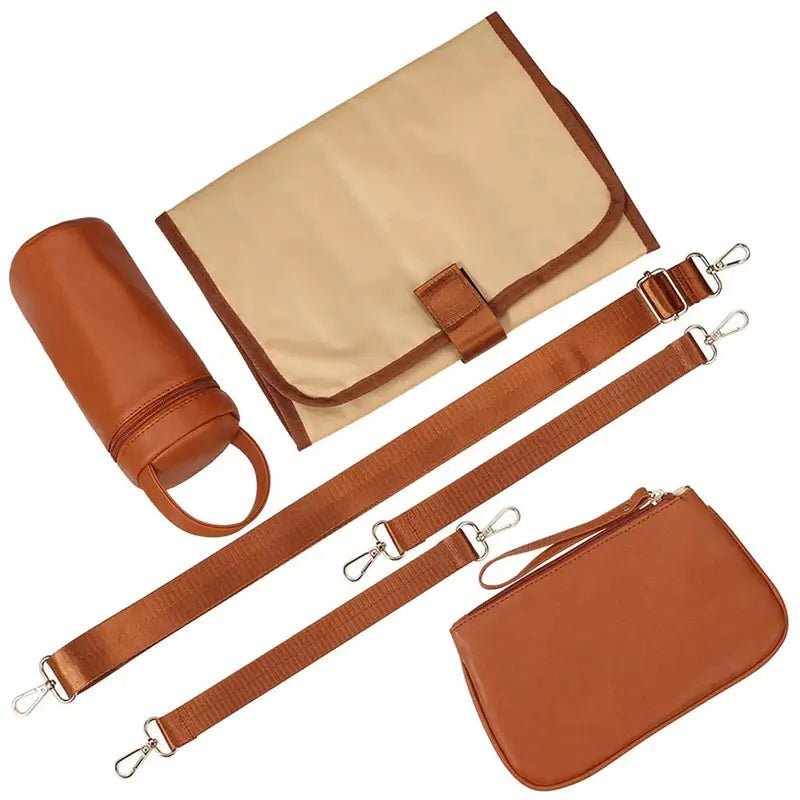 Sac à dos à langer en cuir