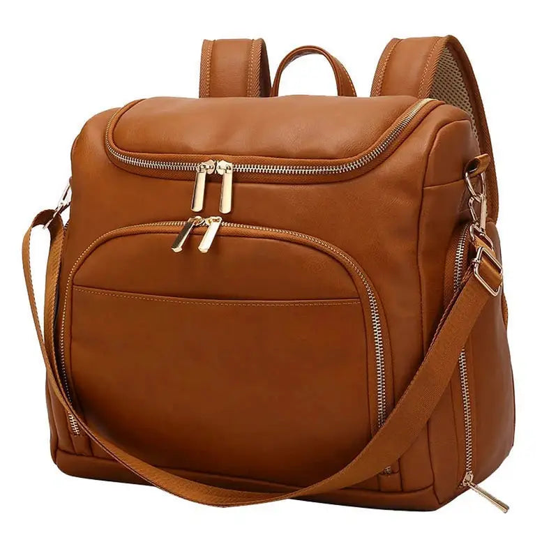 Sac à dos à langer en cuir