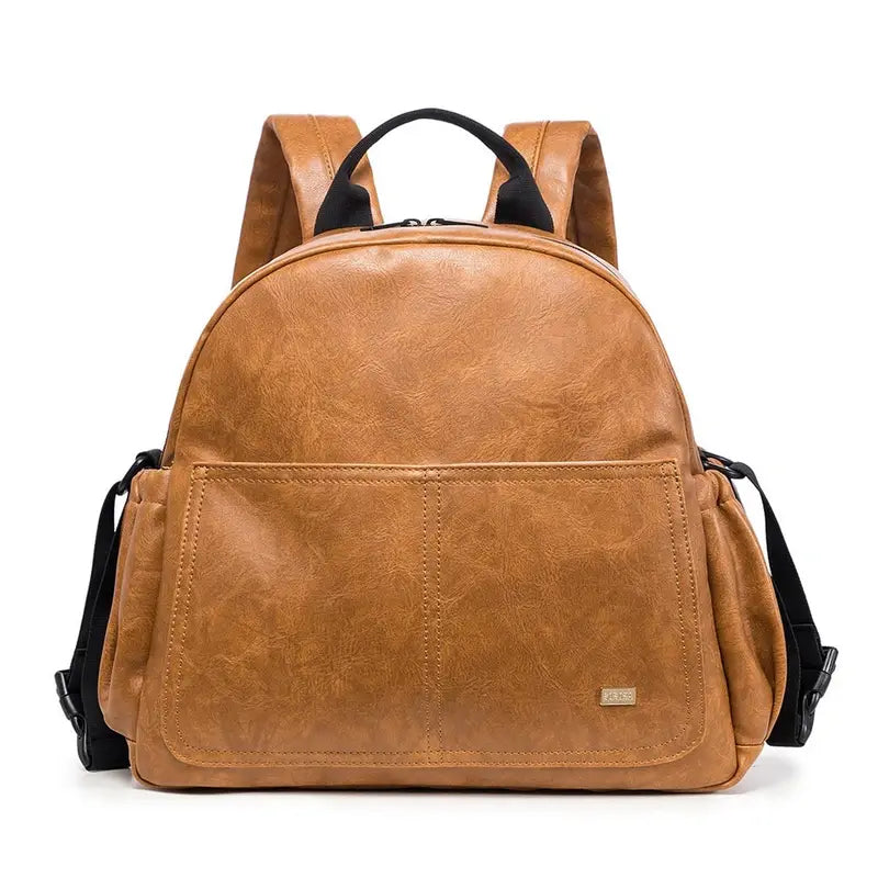 Sac à dos à langer en cuir pour bébé