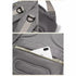 Sac à dos à langer Oxford gris avec dos en mesh rembourré et poche anti-vol pour téléphone