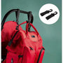 Sac à dos à langer pour jumeaux avec sac à dos rouge et crochets pour poussette