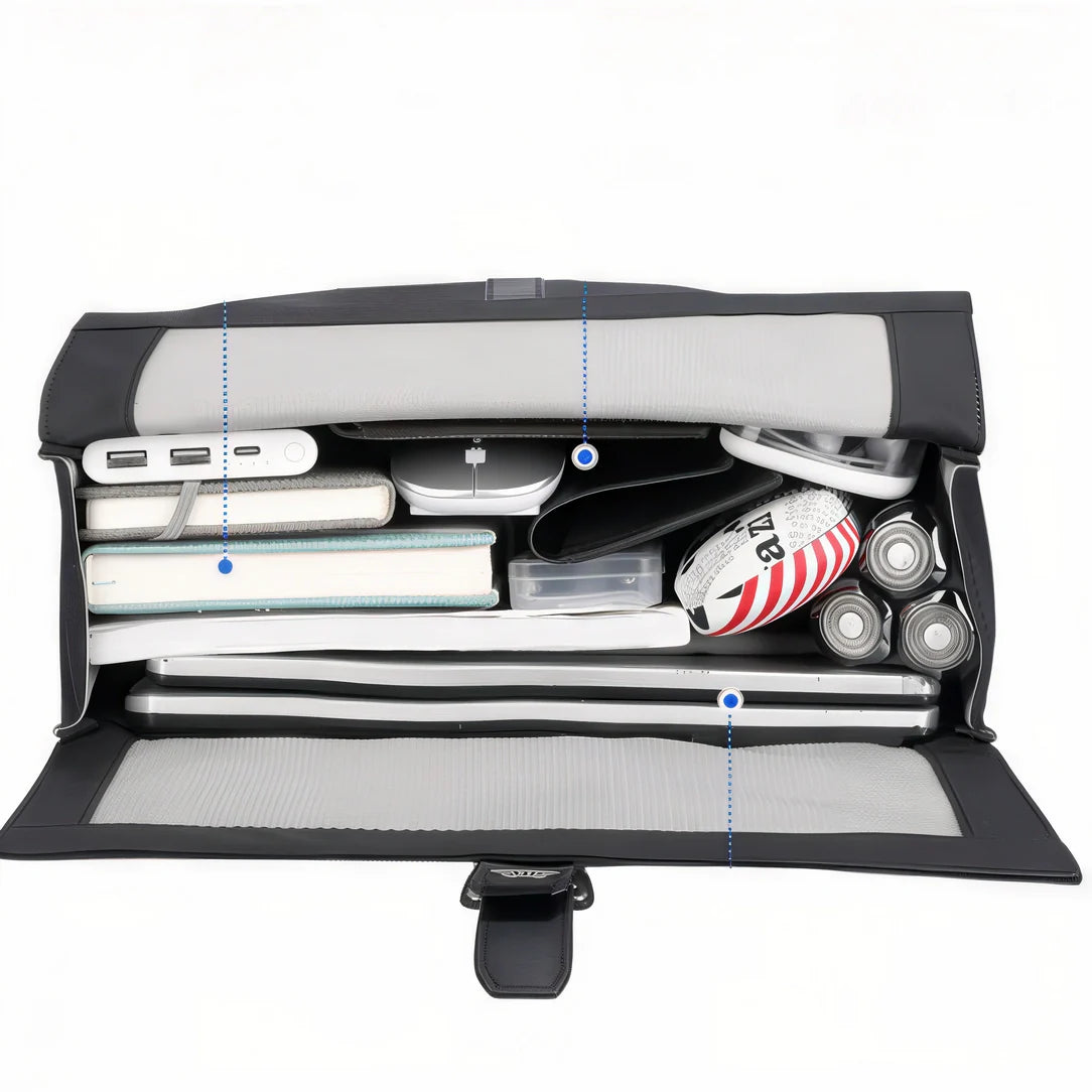 Sac à dos laptop 15 pouces Ryden JB noir et gris avec poche mesh