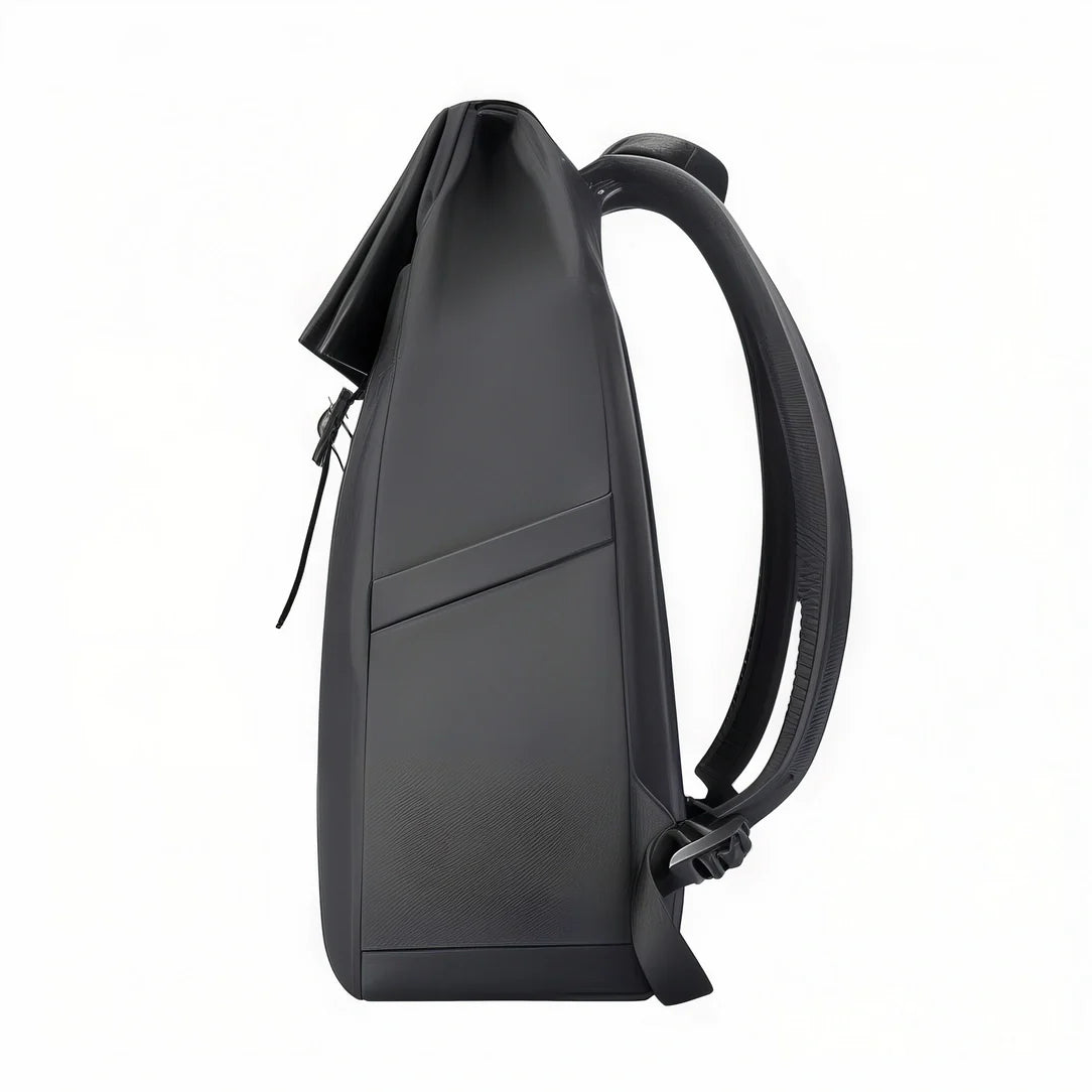 Sac à dos laptop 15 pouces Ryden JB noir minimaliste avec bretelles rembourrées