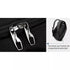 Sac à dos laptop noir avec compartiment principal accessible par l’arrière et fermetures en métal