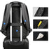 Sac à dos laptop noir avec plusieurs compartiments et sangle pour bagage