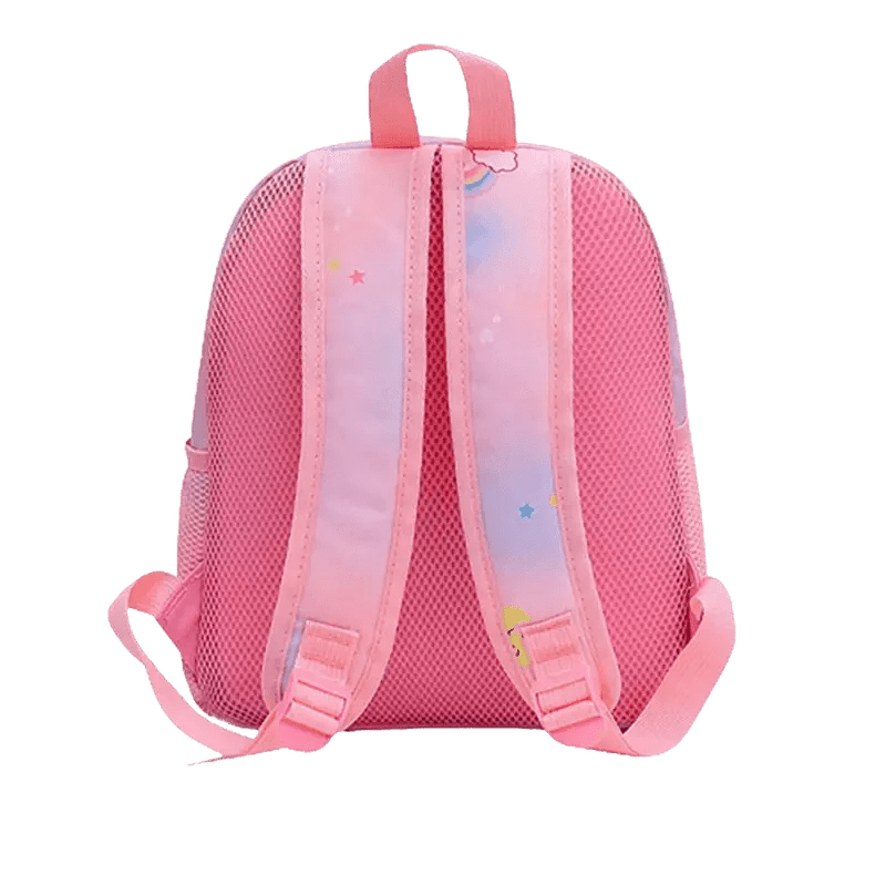 Sac à dos maternelle fille licorne rose avec bretelles réglables pour enfants