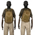Sac à dos militaire 25L 1000D avec sac tactique tan et webbing MOLLE