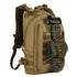 Sac à dos militaire 25L 1000D tan avec molle, cordons, corde et lampe attachée
