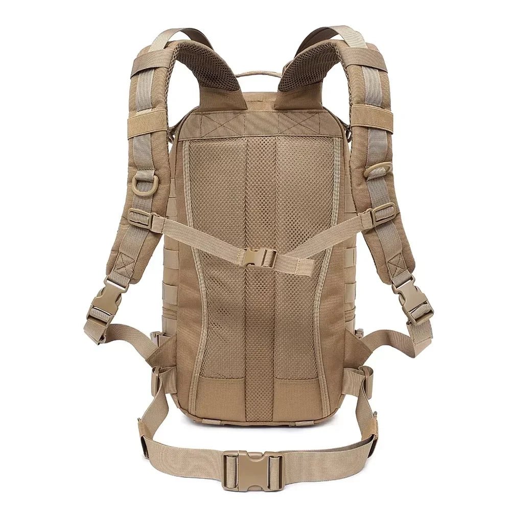 Sac à dos militaire 25L Molle 1000D avec bretelles rembourrées, sangle de poitrine et ceinture de hanche