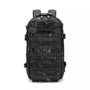 Sac à dos militaire 25L Molle 1000D avec camouflage tactique, webbing MOLLE et cordons elastiques