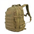 Sac à dos militaire 35l beige tactique avec plusieurs compartiments, sangles et boucles