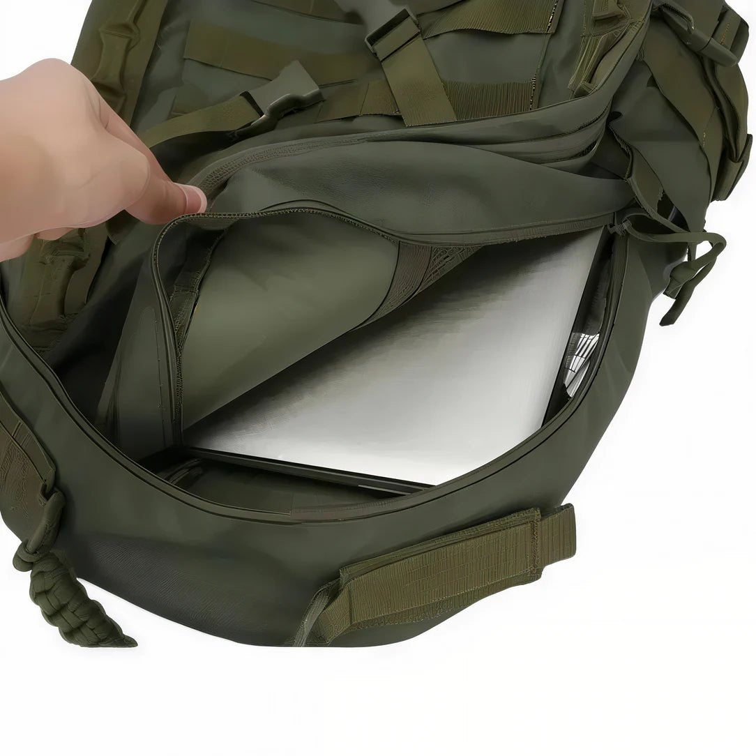 Sac à dos militaire 35l olive vert avec compartiment pour ordinateur portable