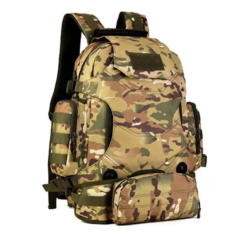 Sac à dos militaire 40l camouflage tactique avec plusieurs compartiments et poche amovible