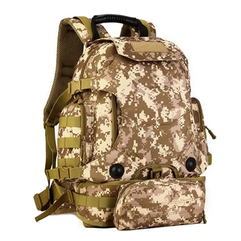 Sac à dos militaire 40l avec camouflage désert numérique pour activités tactiques