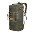Sac à dos militaire 50 litres vert olive avec poches extérieures et sangles robustes